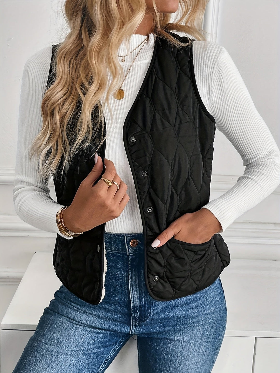 Constance | Vändbar Kviltad Gilet