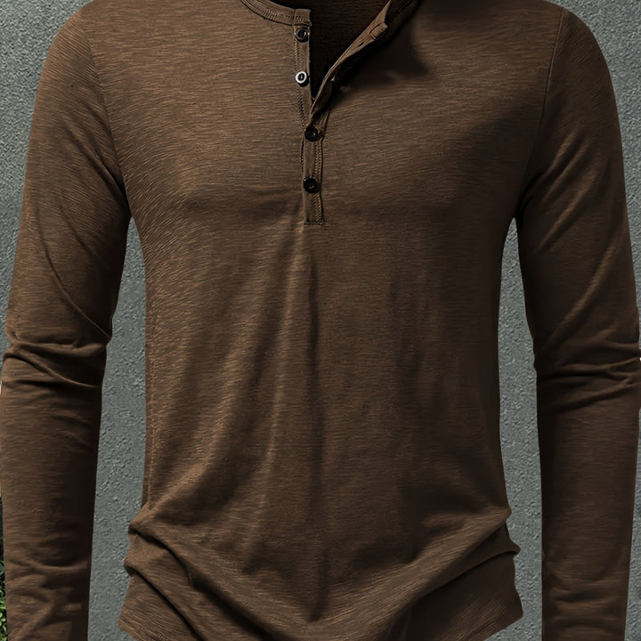 Rhys | Knapplångärmad Henley