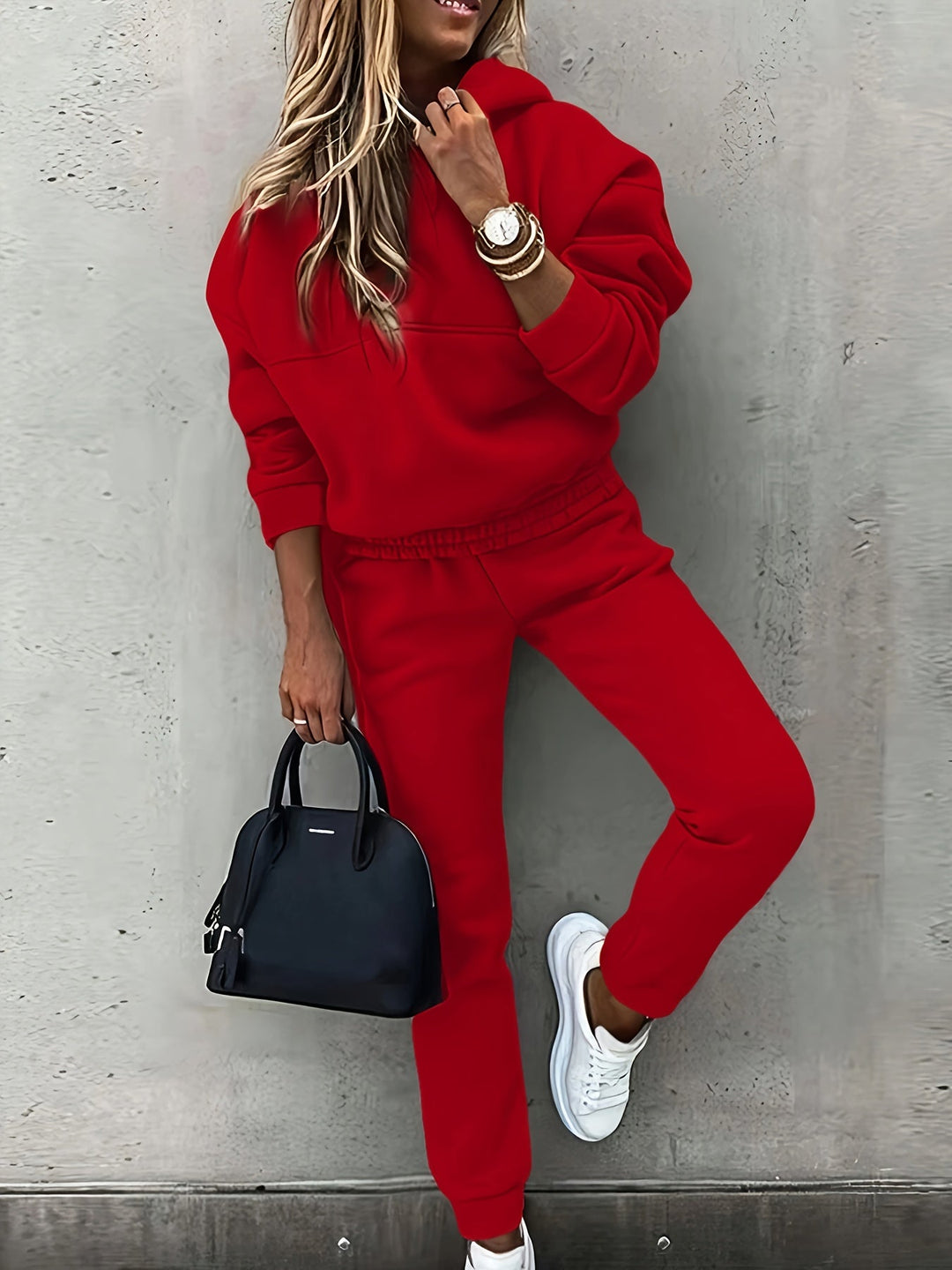 Estelle | Avslappnad Hooded Tvådelad Set