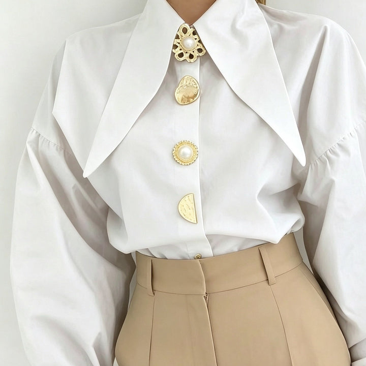 Vivienne | Statement Krage Blus