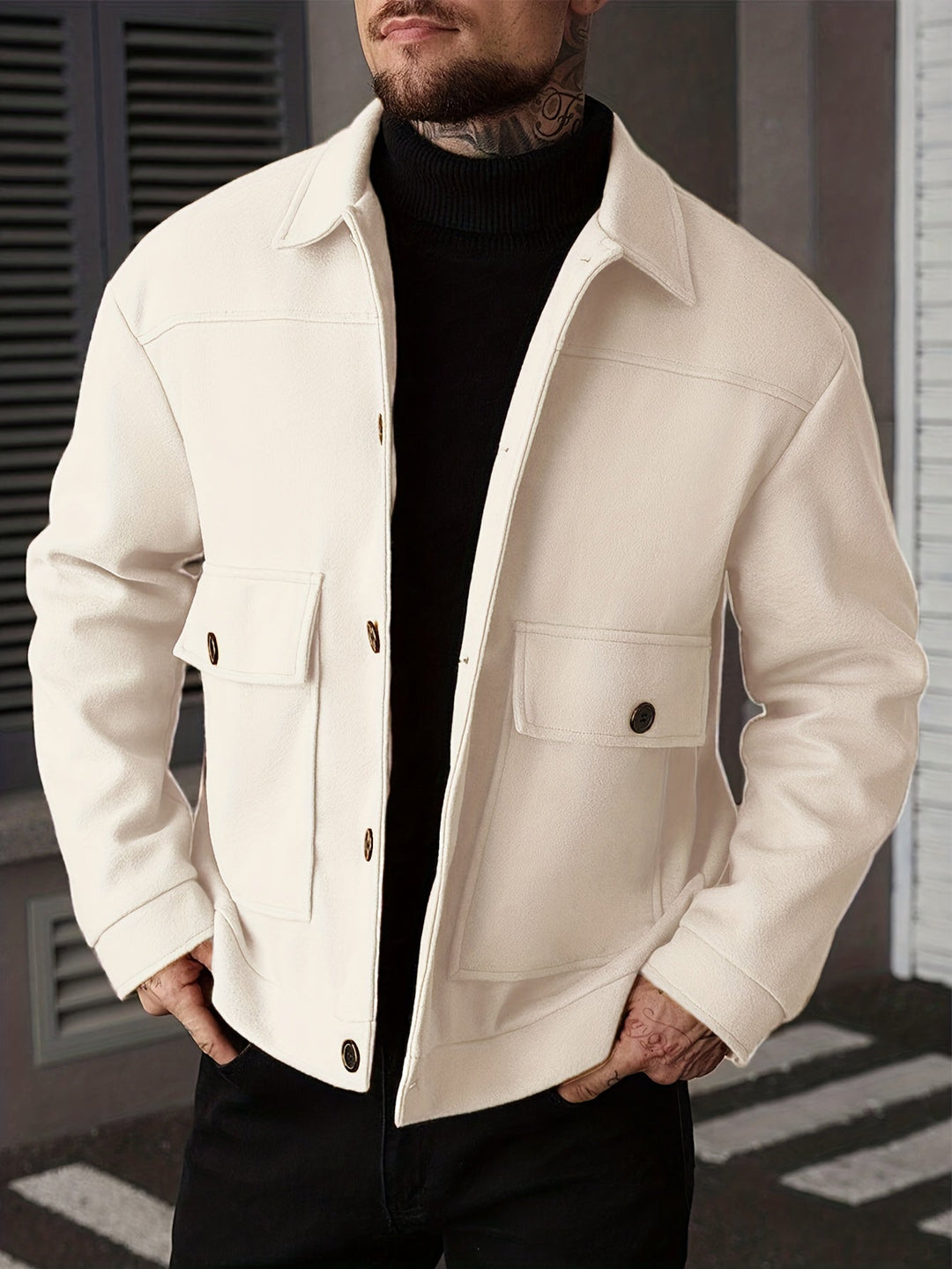 Ellery | Strukturerad Overshirt Jacka