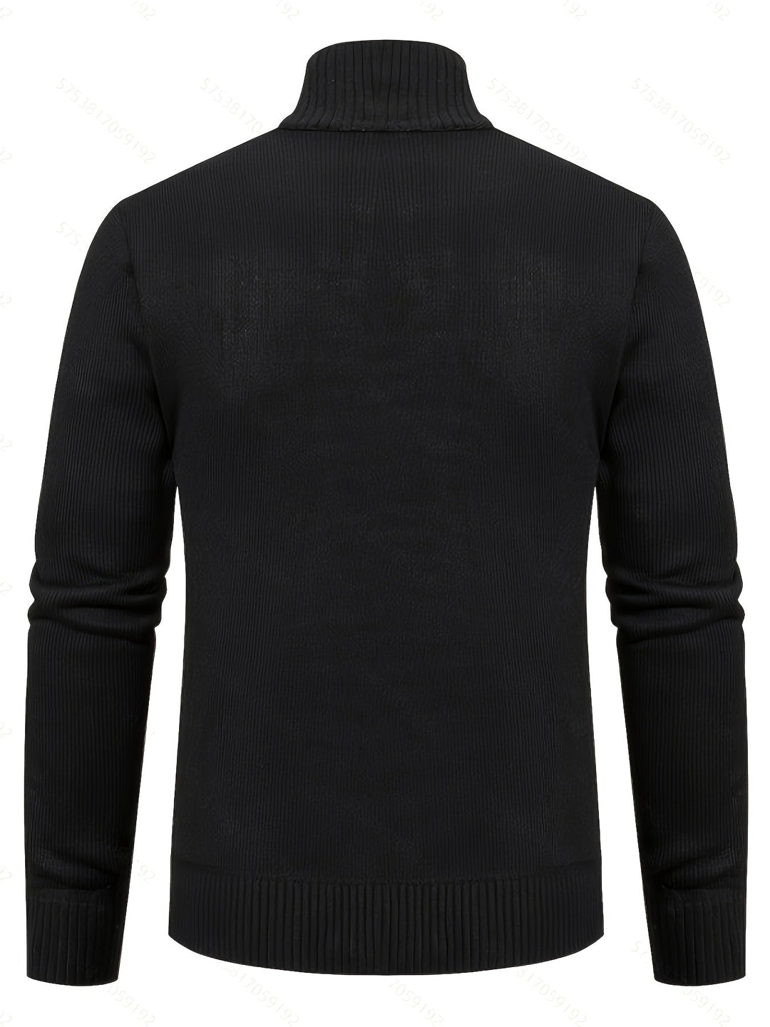 Edmund | Texturerad Ståkrage Zip Cardigan