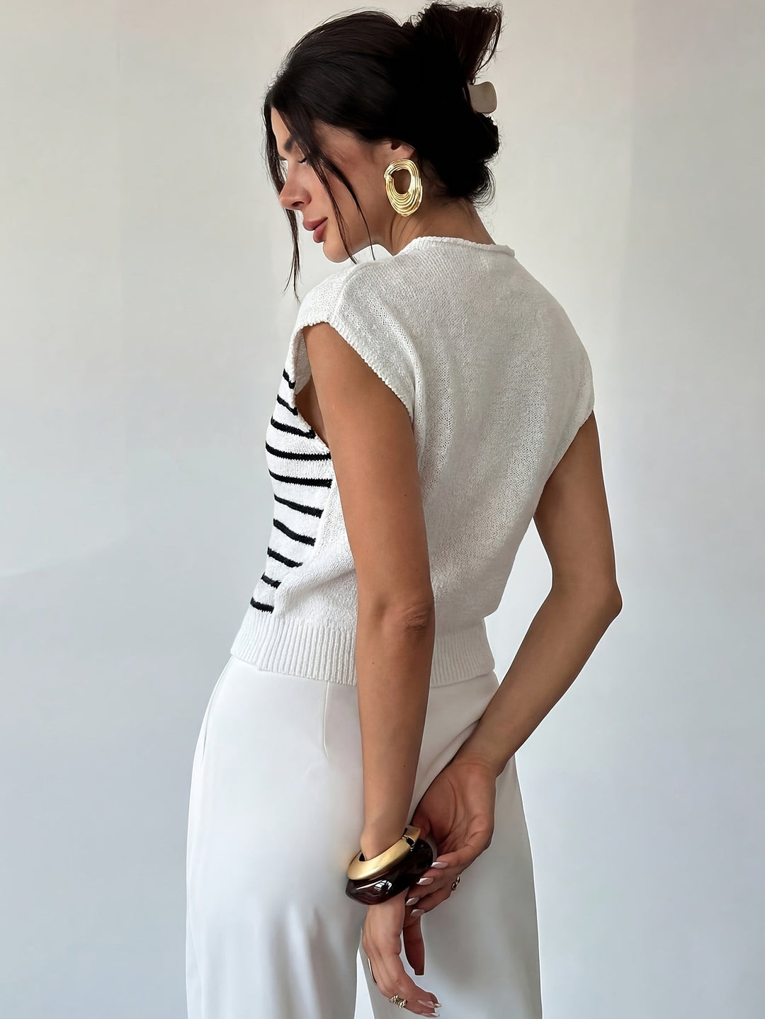 Tamsin | Mock Neck Topp med Kappärmar