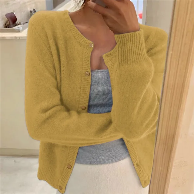 Fleur | Mjuk Rundhalsad Cardigan