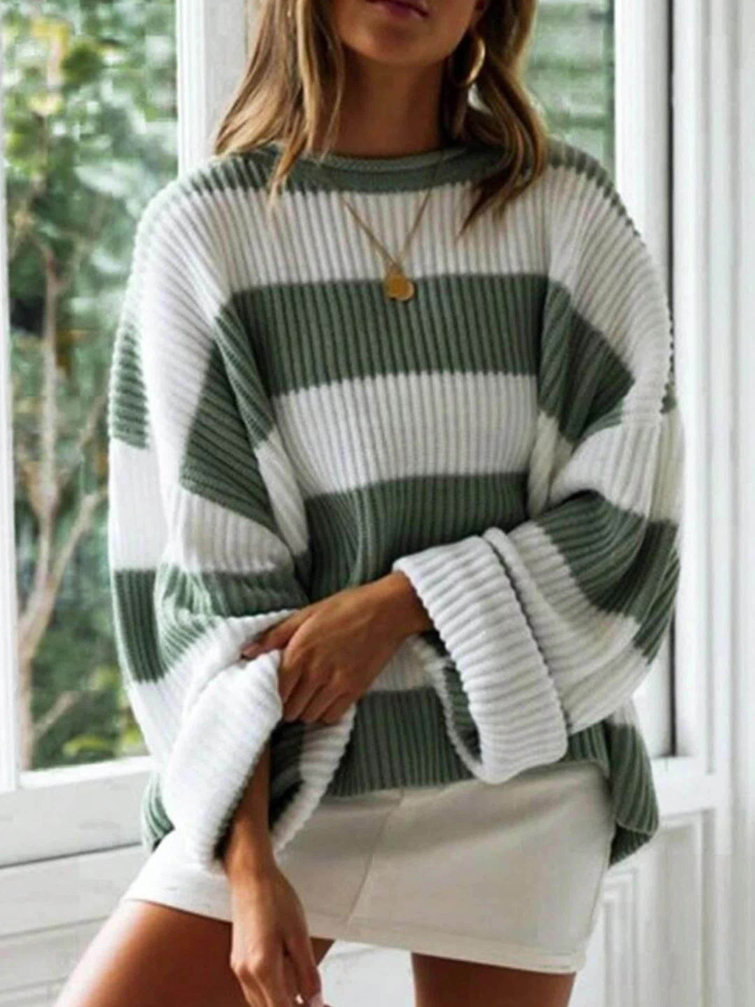 Brooke | Avslappnad Randig Pullover