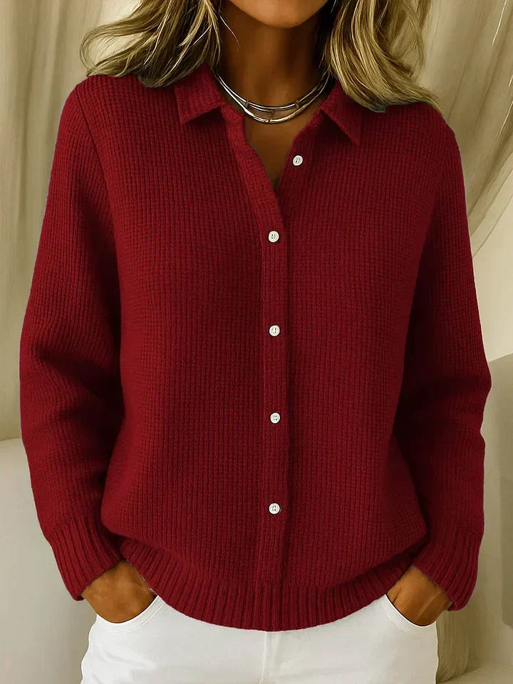 Susan | Elegant Mysig Stickad Cardigan