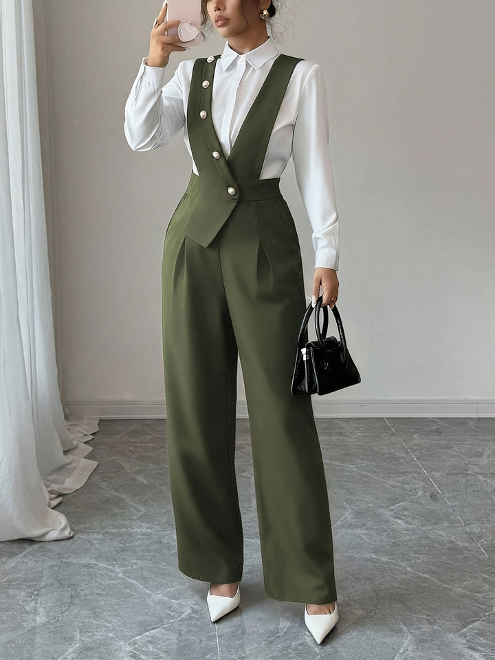 Tamsin | Skräddarsydd Byxdress med Vida Ben