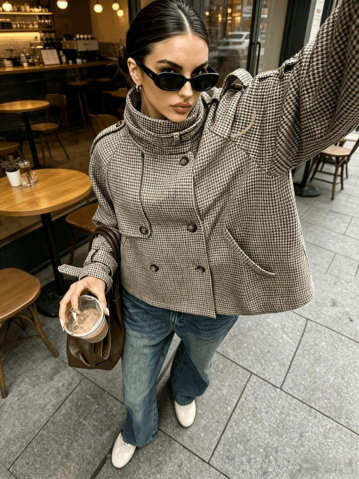Bernadette | Raffinerad Houndstooth Jacka