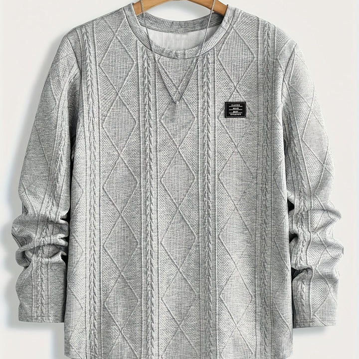Clifford | Texturerad Stickad Långärmad Topp