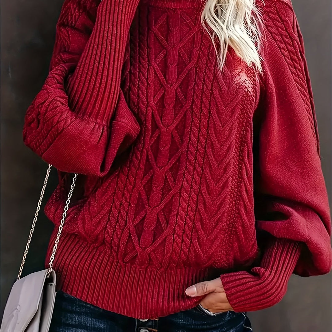 Rosalyn | Mysig Kabelstickad Tröja