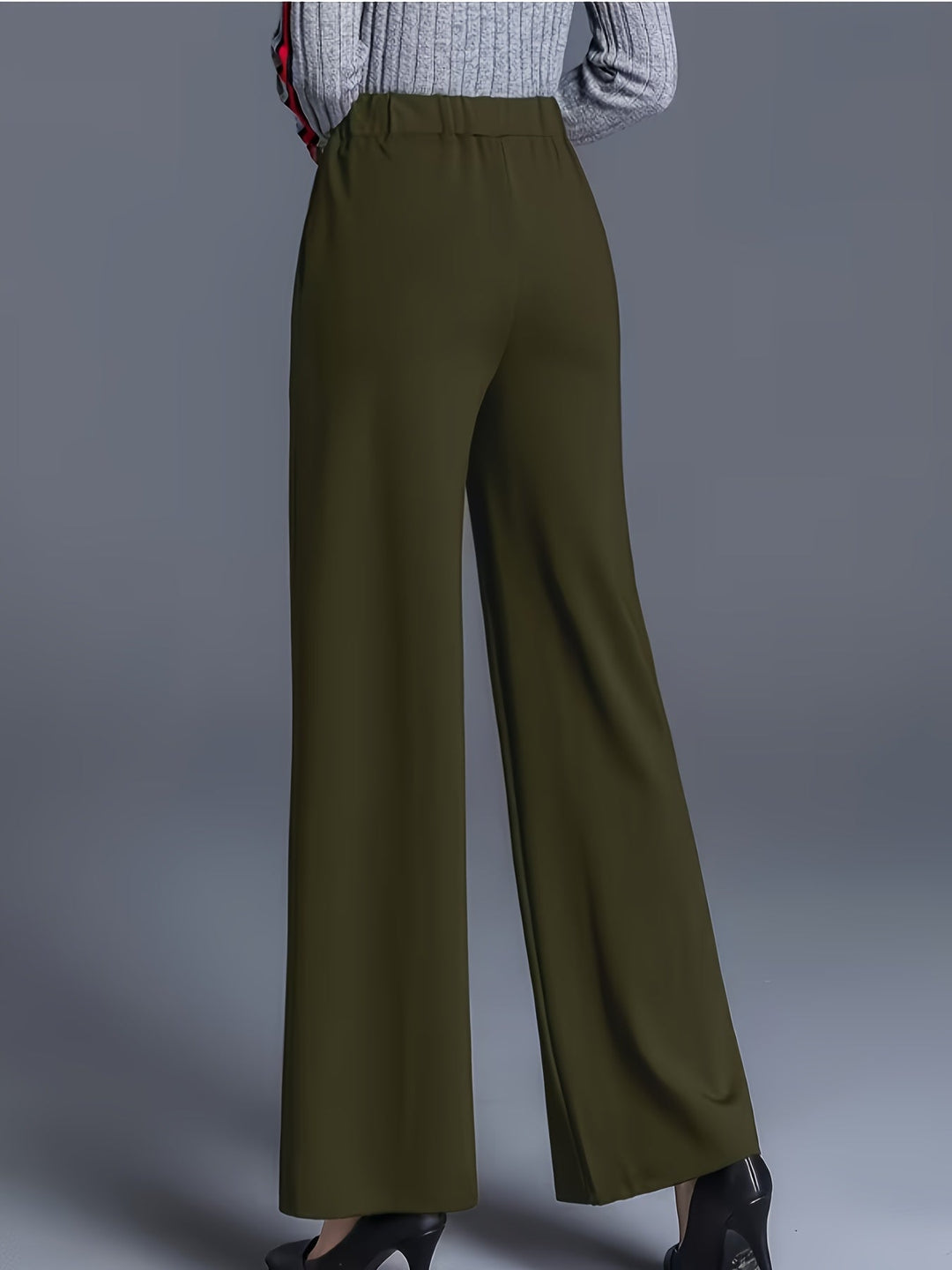 Marlene | Högmidjade raka byxor