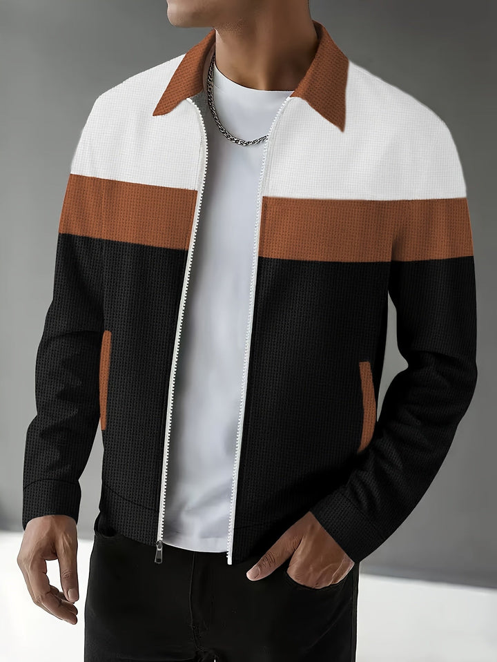 Theodore | Färgblock Zip-Up Jacka