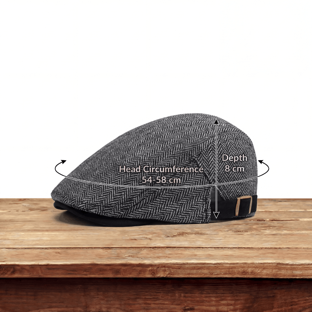 Zandro | Klassisk Texturerad Flat Cap