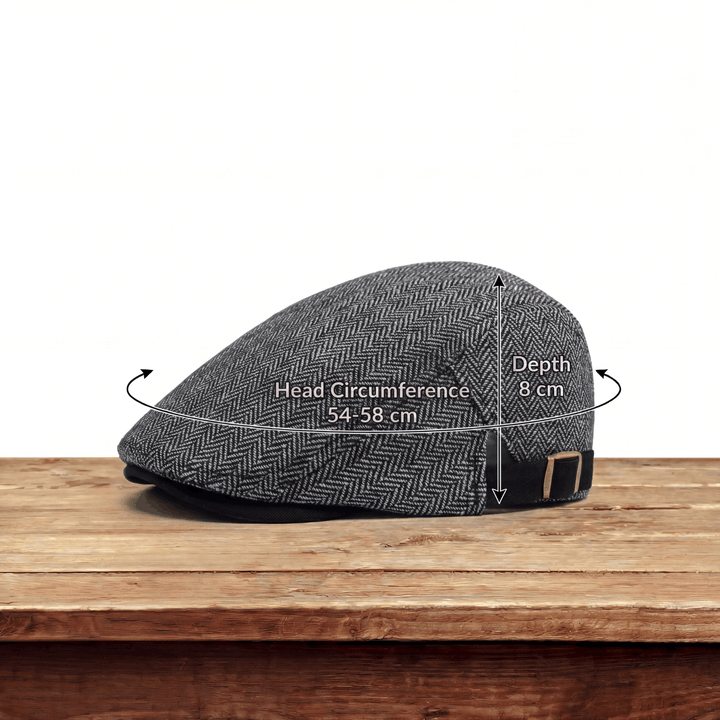 Zandro | Klassisk Texturerad Flat Cap
