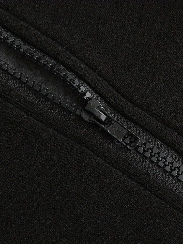 Xavier | Färgglad Block Zip-Up Hoodie-jacka