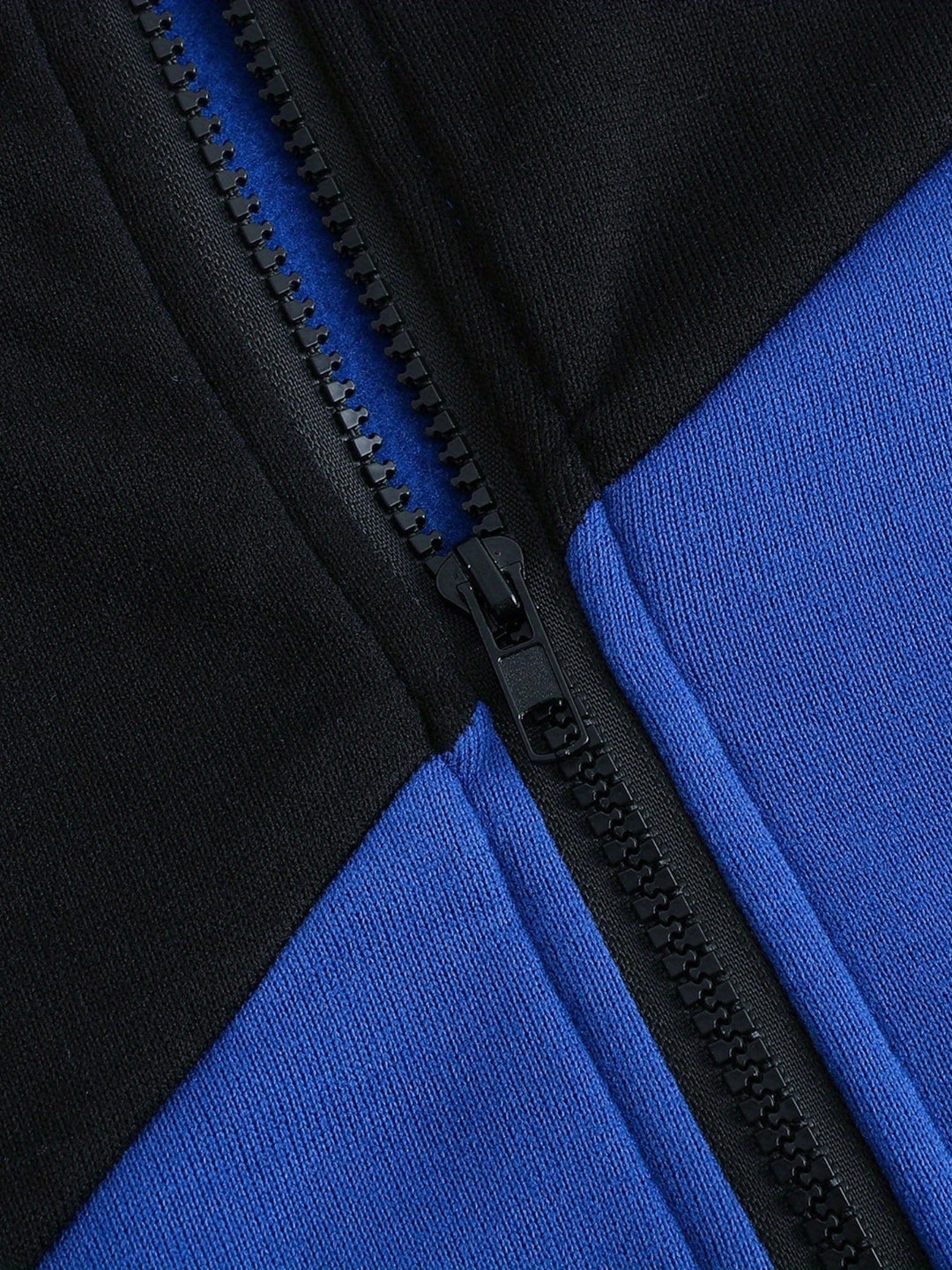 Xavier | Färgglad Block Zip-Up Hoodie-jacka