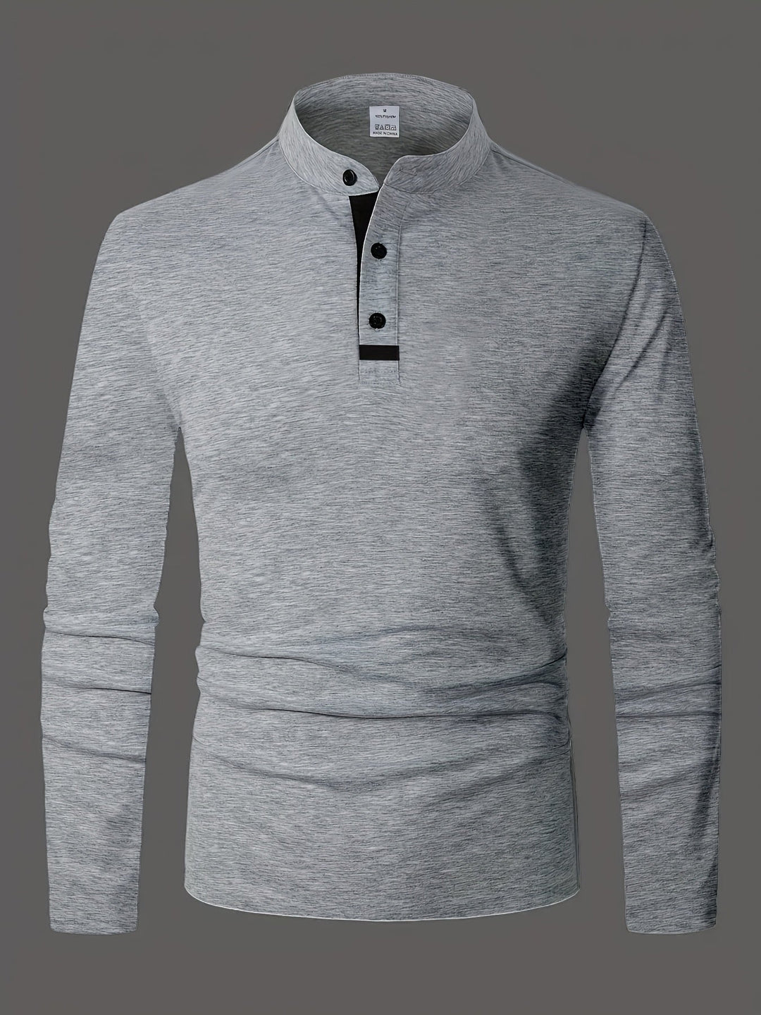 Reginald | Raffinerad långärmad Henley-tröja