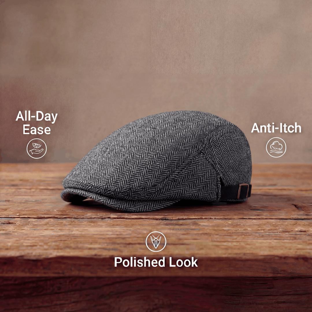 Zandro | Klassisk Texturerad Flat Cap