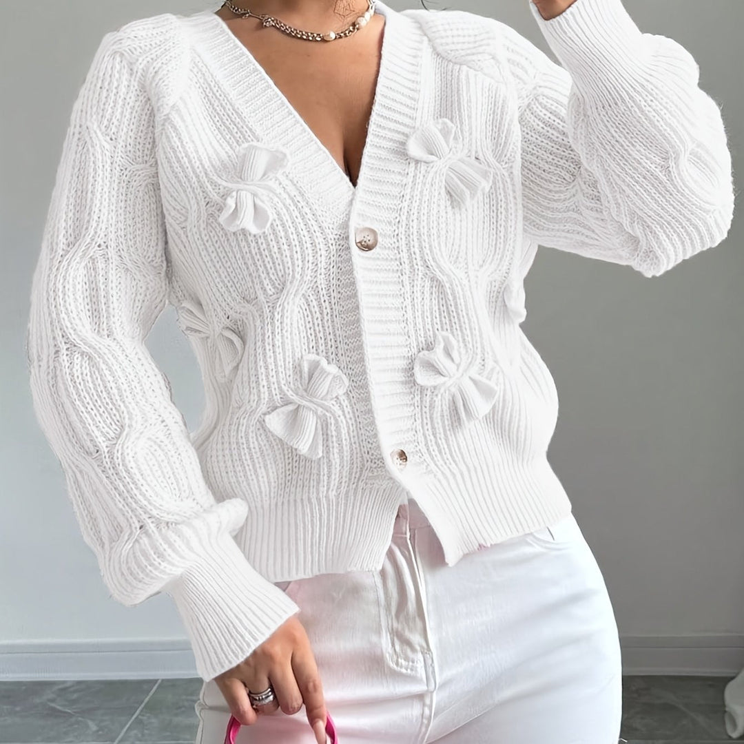Primula | Mjuk Cardigan med Båge