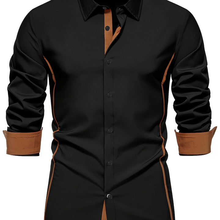 Damon | Kontrast-Trim Slim Fit Skjorta