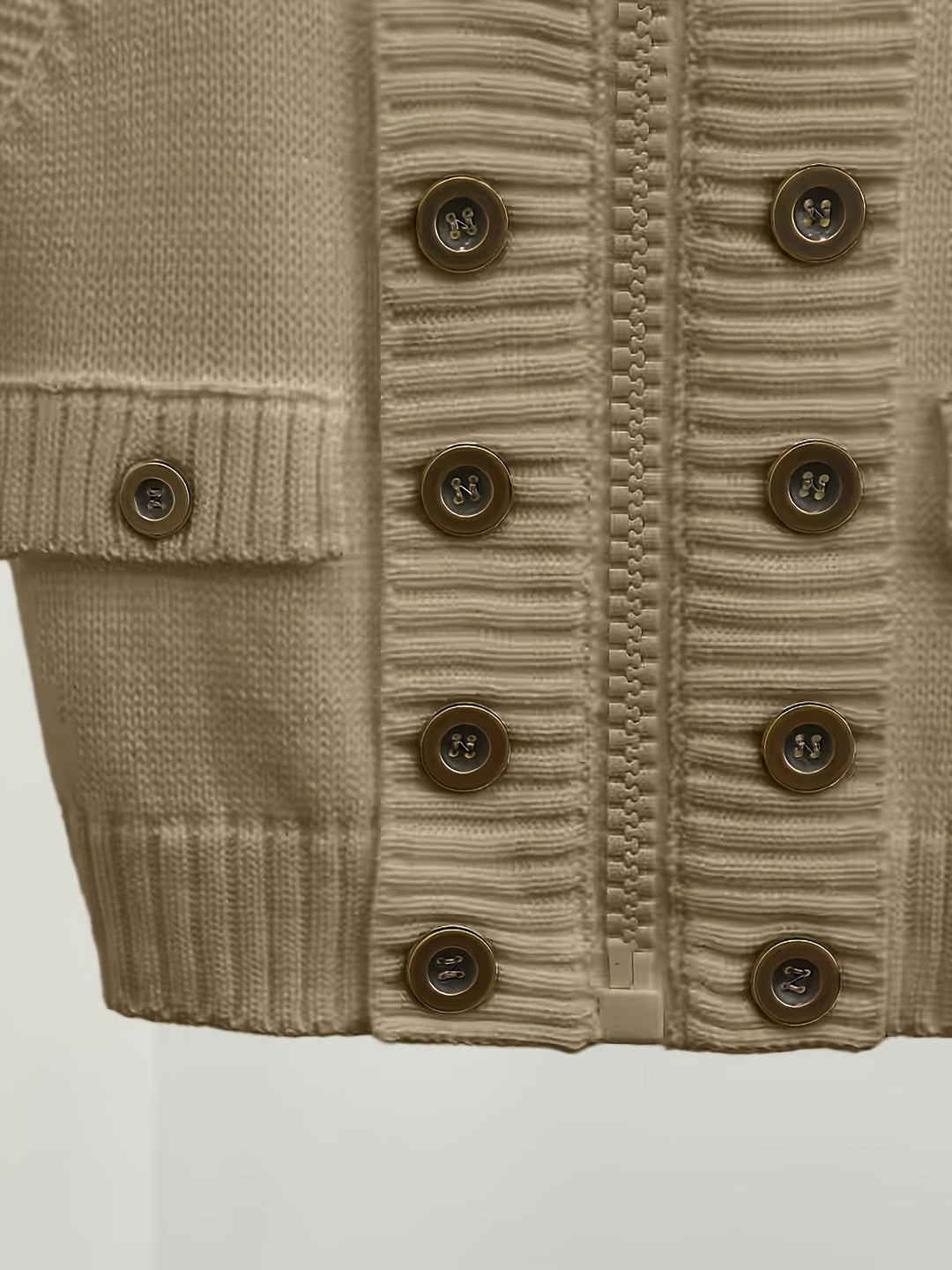 Marguerite | Strukturerad Hög-Krage Zip Västar