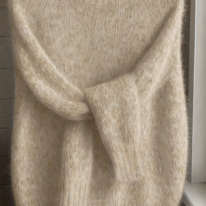 Juliana | Mjuktexturerad Rundhalsad Tröja
