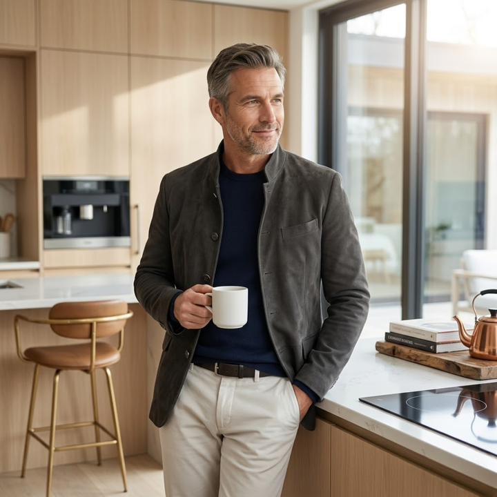 Godfrey | Avslappnad Modern Knapp Cardigan