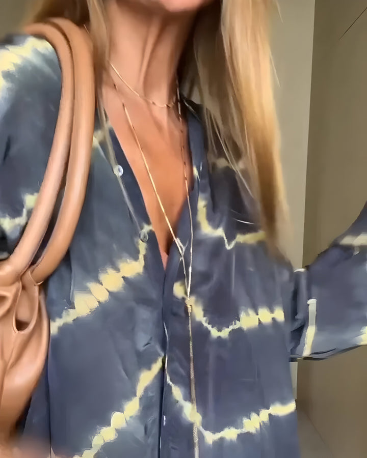 Julia | Stilren Oversized V-ringad Klänning