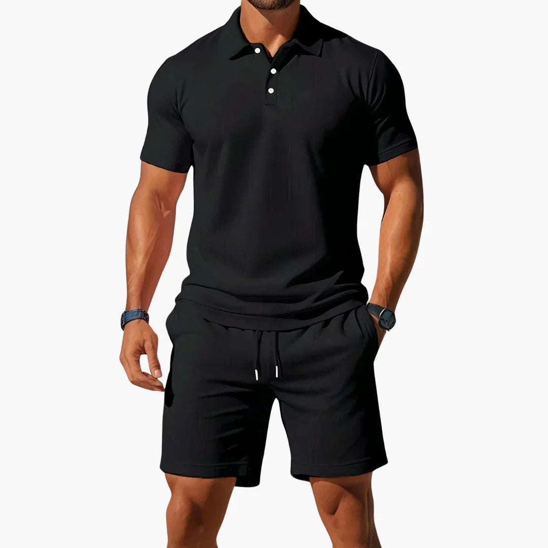 William | Premium Sommar Polo &amp; Shorts Set