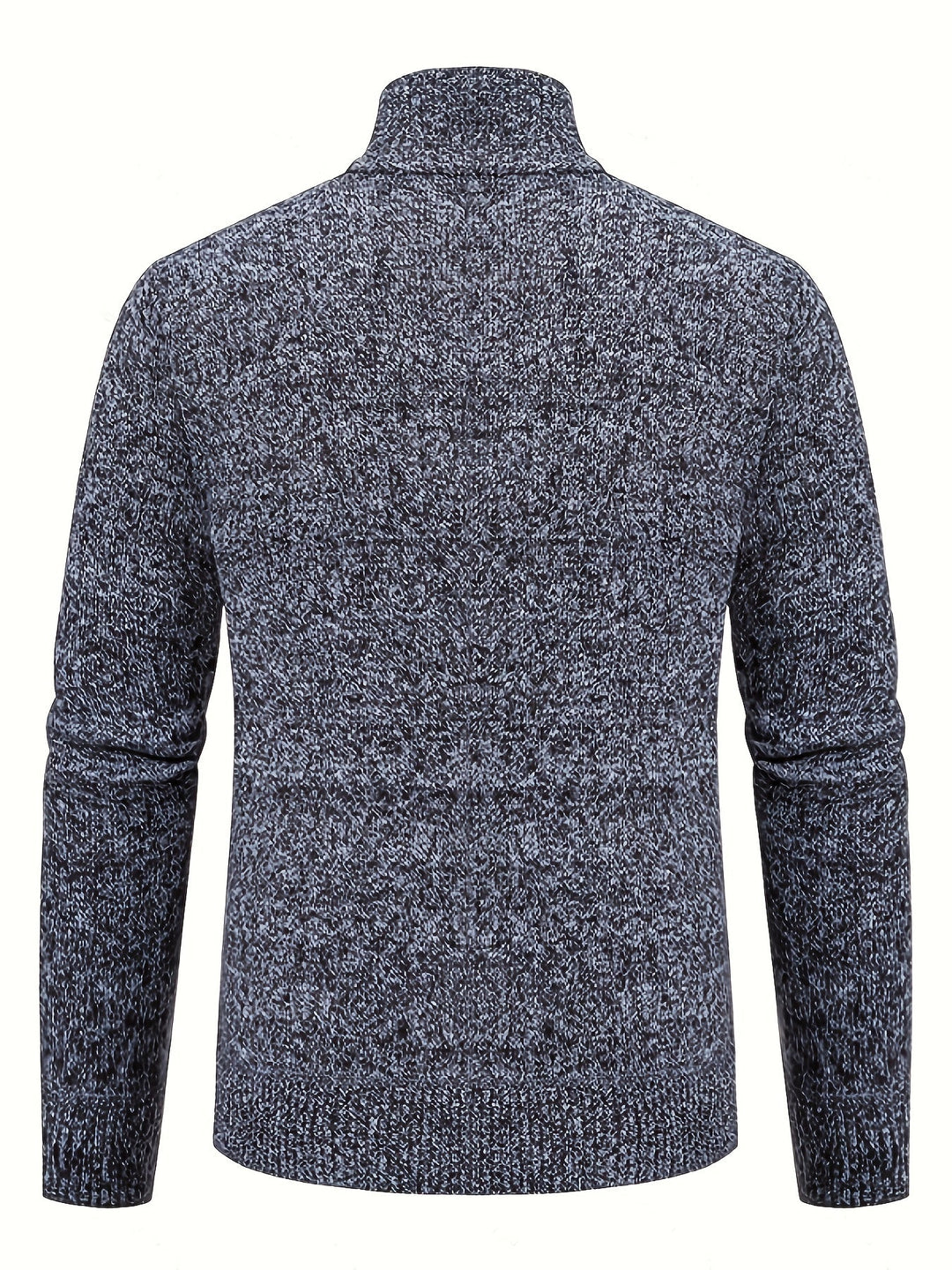 Edmund | Texturerad Ståkrage Zip Cardigan