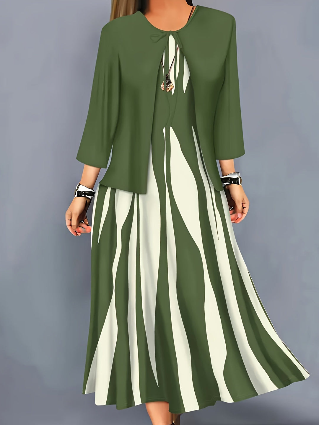 Ramona | Tvådelad Elegant Klänning Set