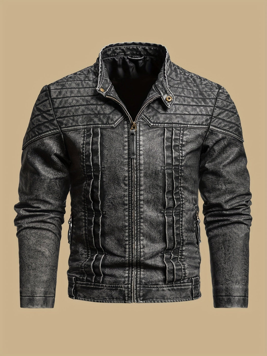 Hartley | Sliten Vintage Bikerjacka