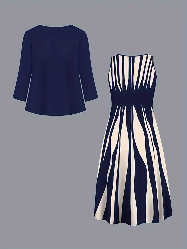 Ramona | Tvådelad Elegant Klänning Set