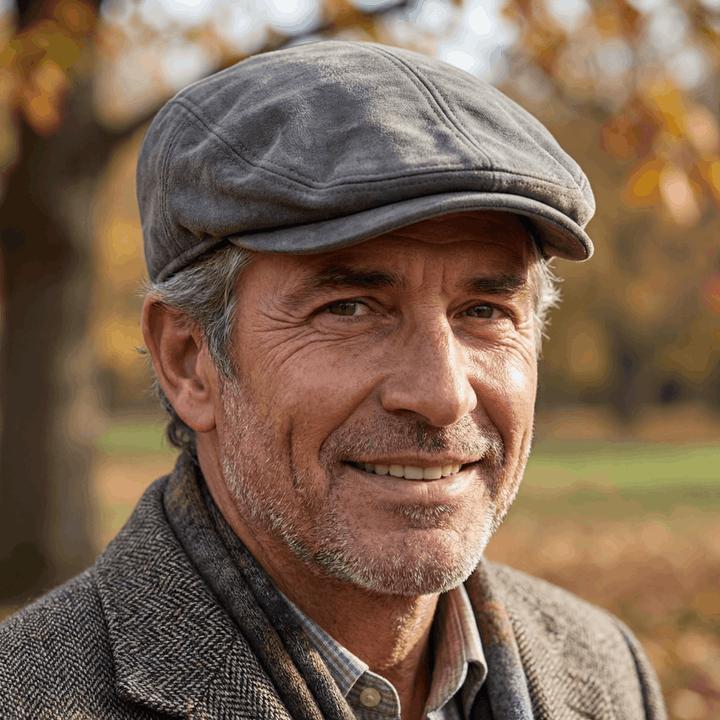 Samuel | Klassisk Suede Flat Cap