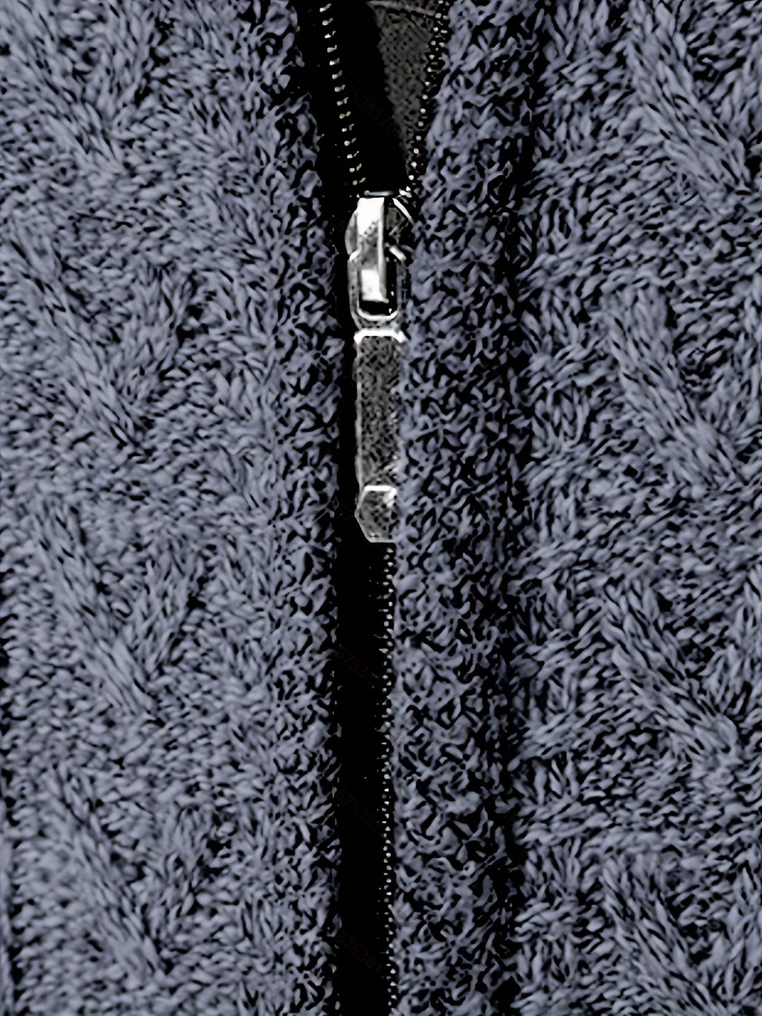 Edmund | Texturerad Ståkrage Zip Cardigan