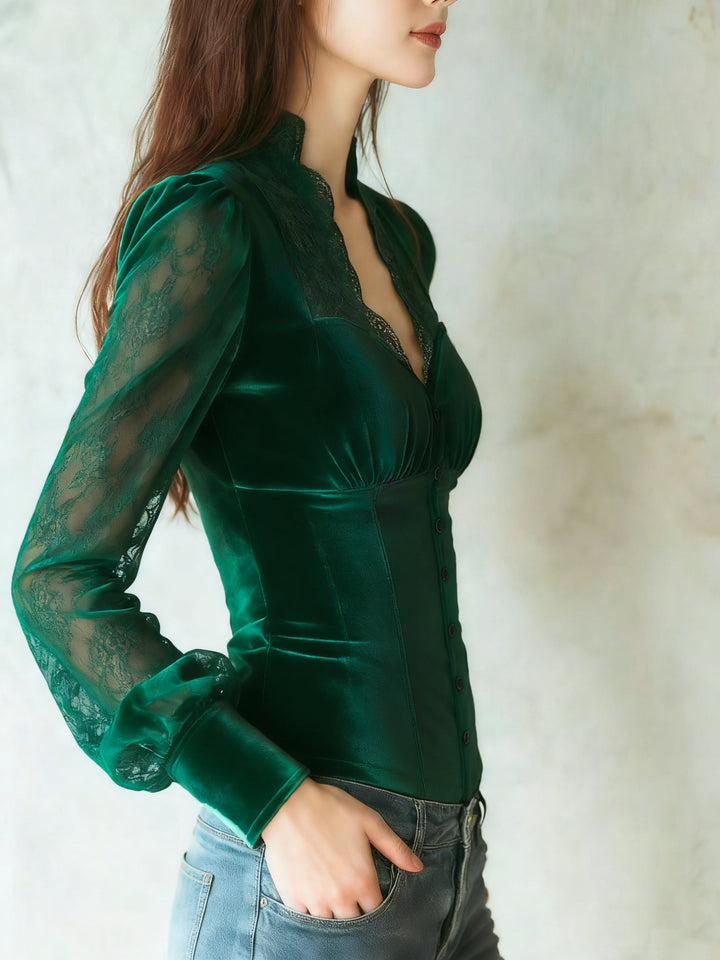 Lorelei | Knäppt Figursydd Blus