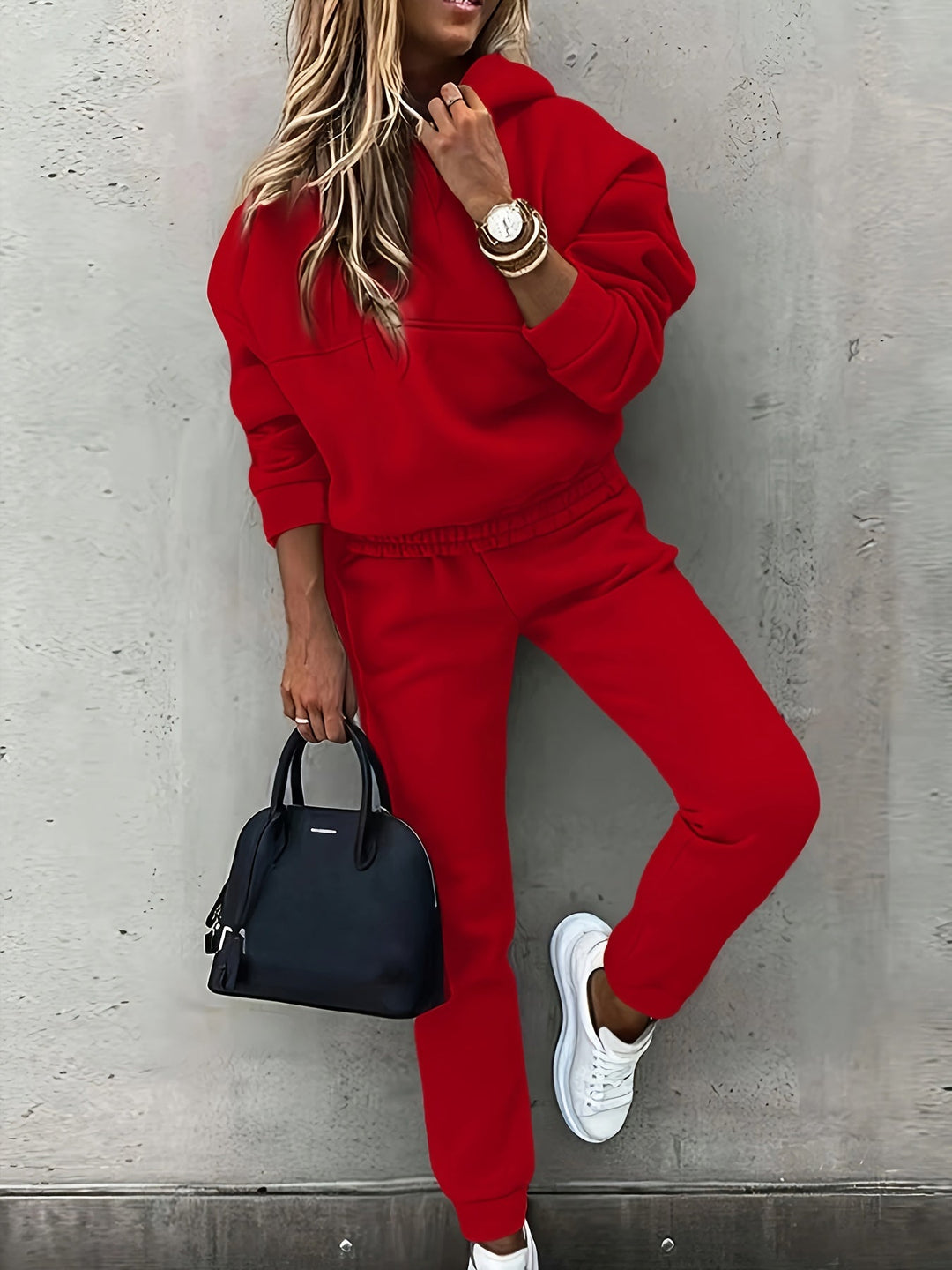 Estelle | Avslappnad Hooded Tvådelad Set