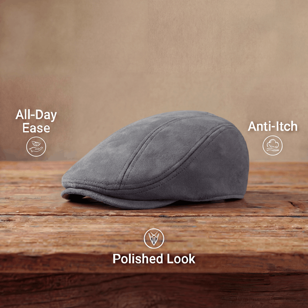 Samuel | Klassisk Suede Flat Cap