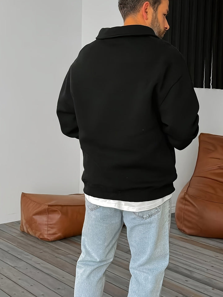Gideon | Krage Halv-Zip Sweatshirt