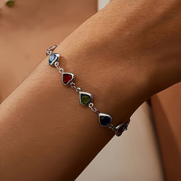 Rosetta | Hjärt-länk Charm Armband