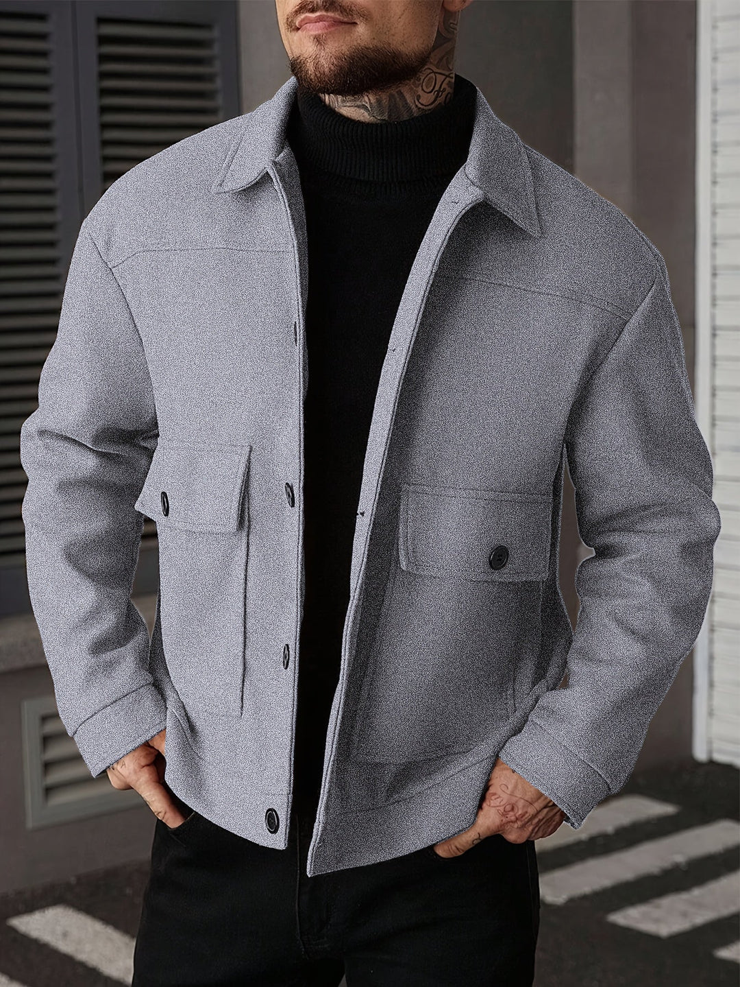 Ellery | Strukturerad Overshirt Jacka