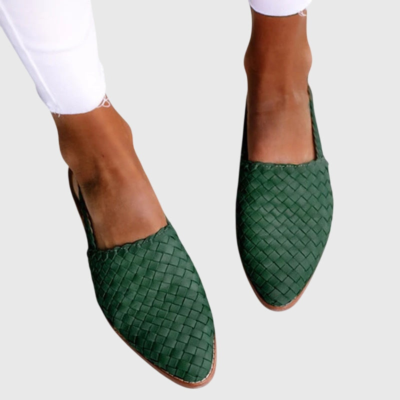 Mariya | Stilig Vävd Slip-On Lågskor