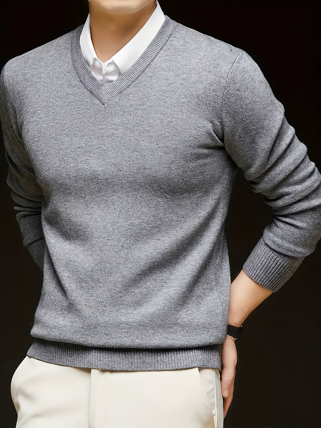 Nigel | Raffinerad V-ringad Jumper