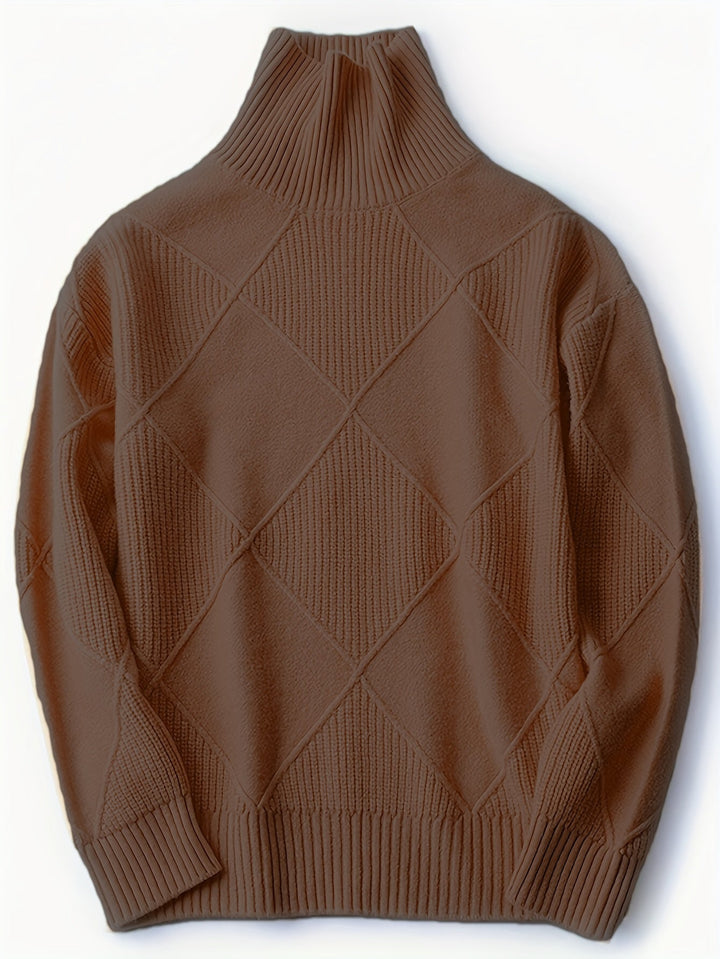 Freya | Texturerad Turtleneck Tröja