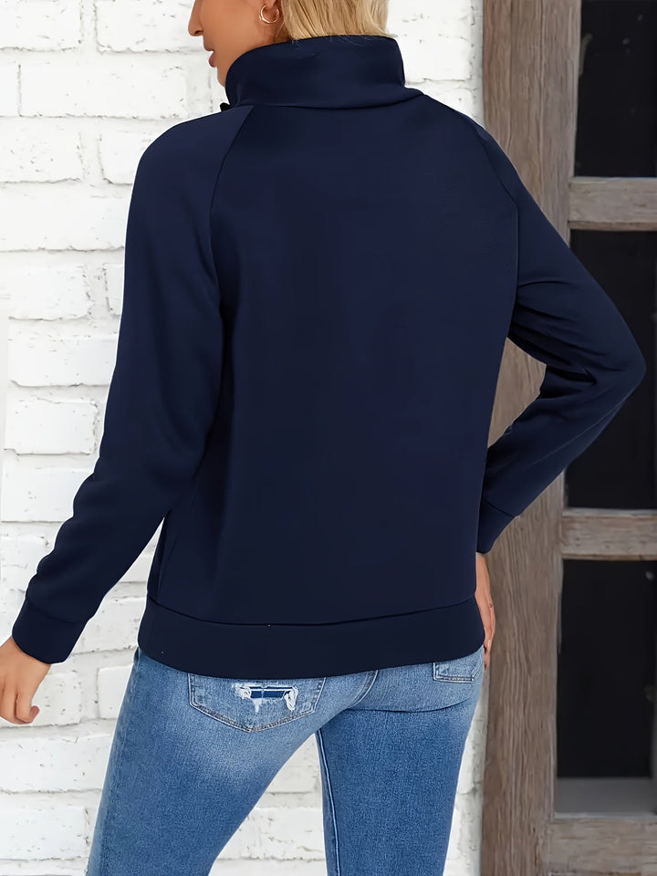Heidi | Sweatshirt med knapppanel och ställbar krage