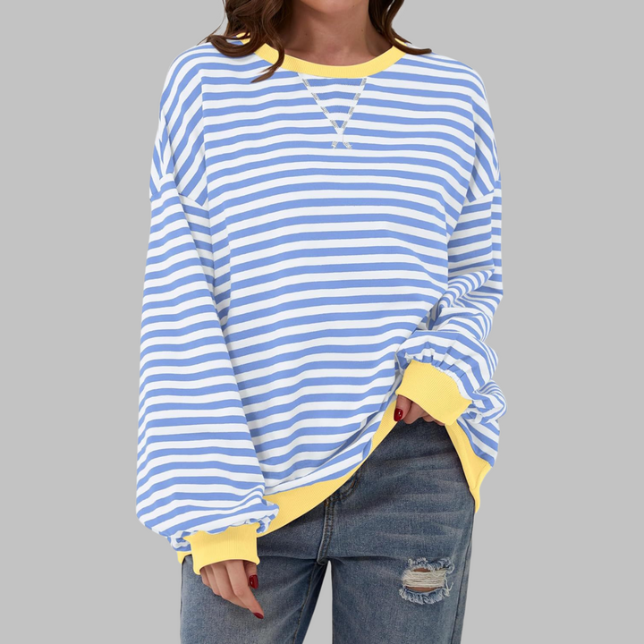 Mireille | Avslappnad långärmad randig sweatshirt