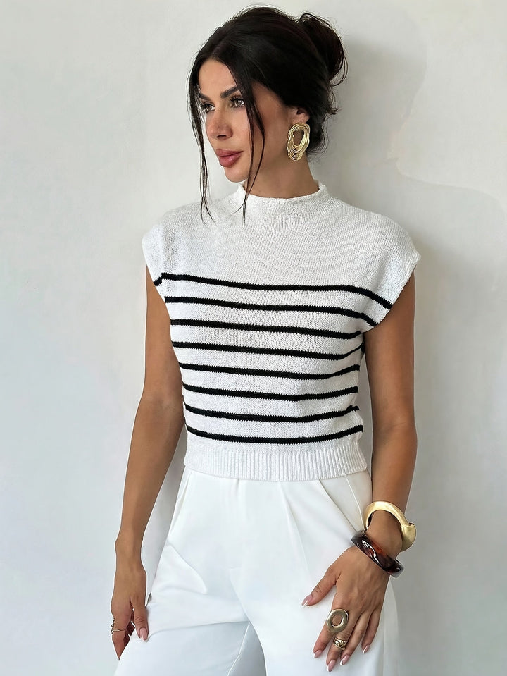 Tamsin | Mock Neck Topp med Kappärmar