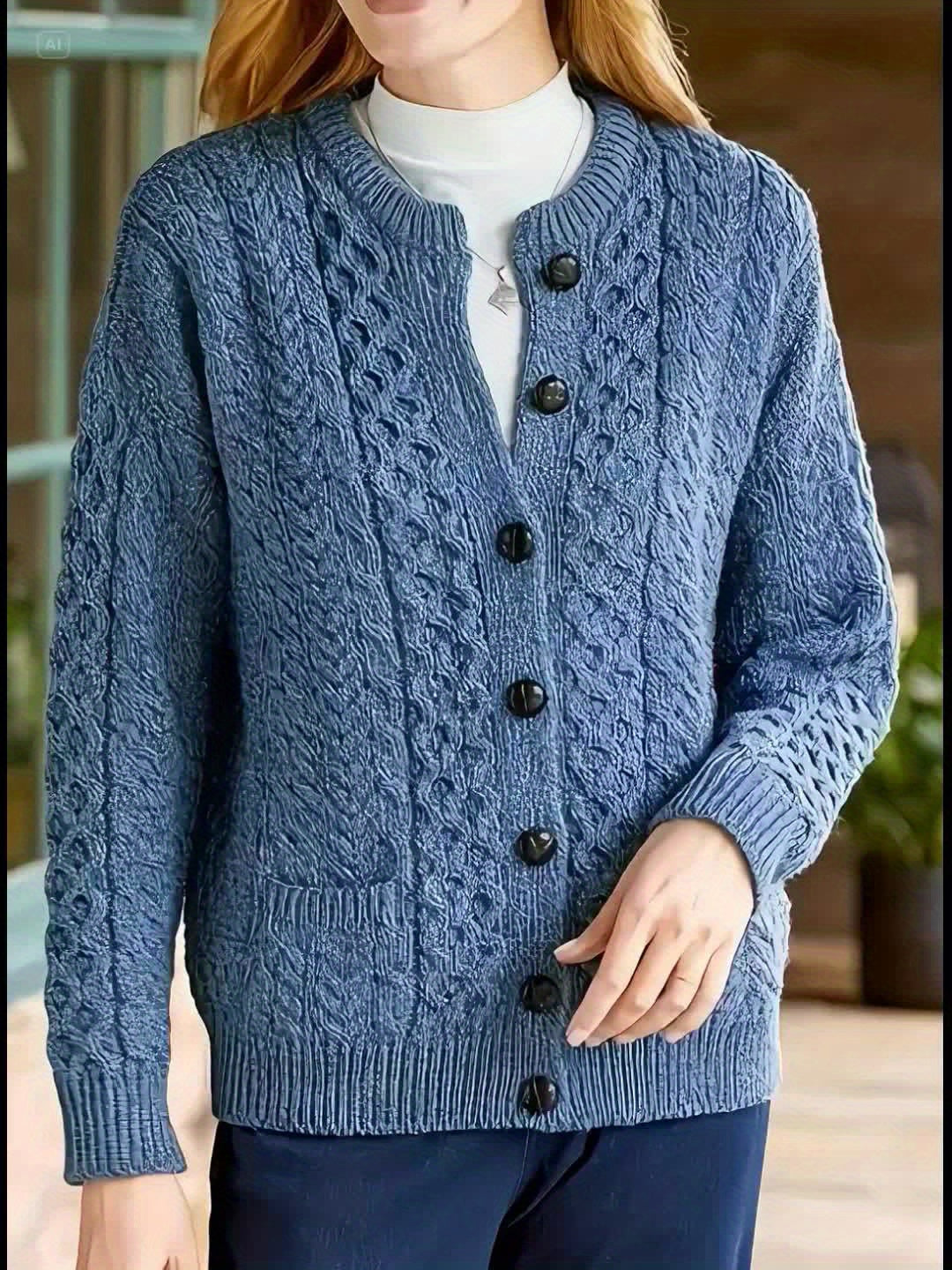 Winifred | Texturerad Knappframskjorta Kofta