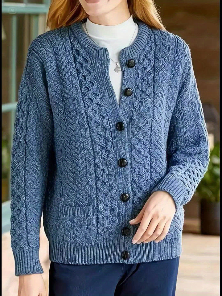 Winifred | Texturerad Knappframskjorta Kofta