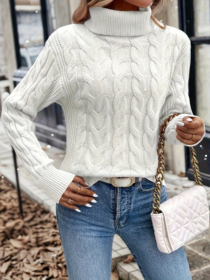 Naomi | Kabelstickad Polokrage Jumper